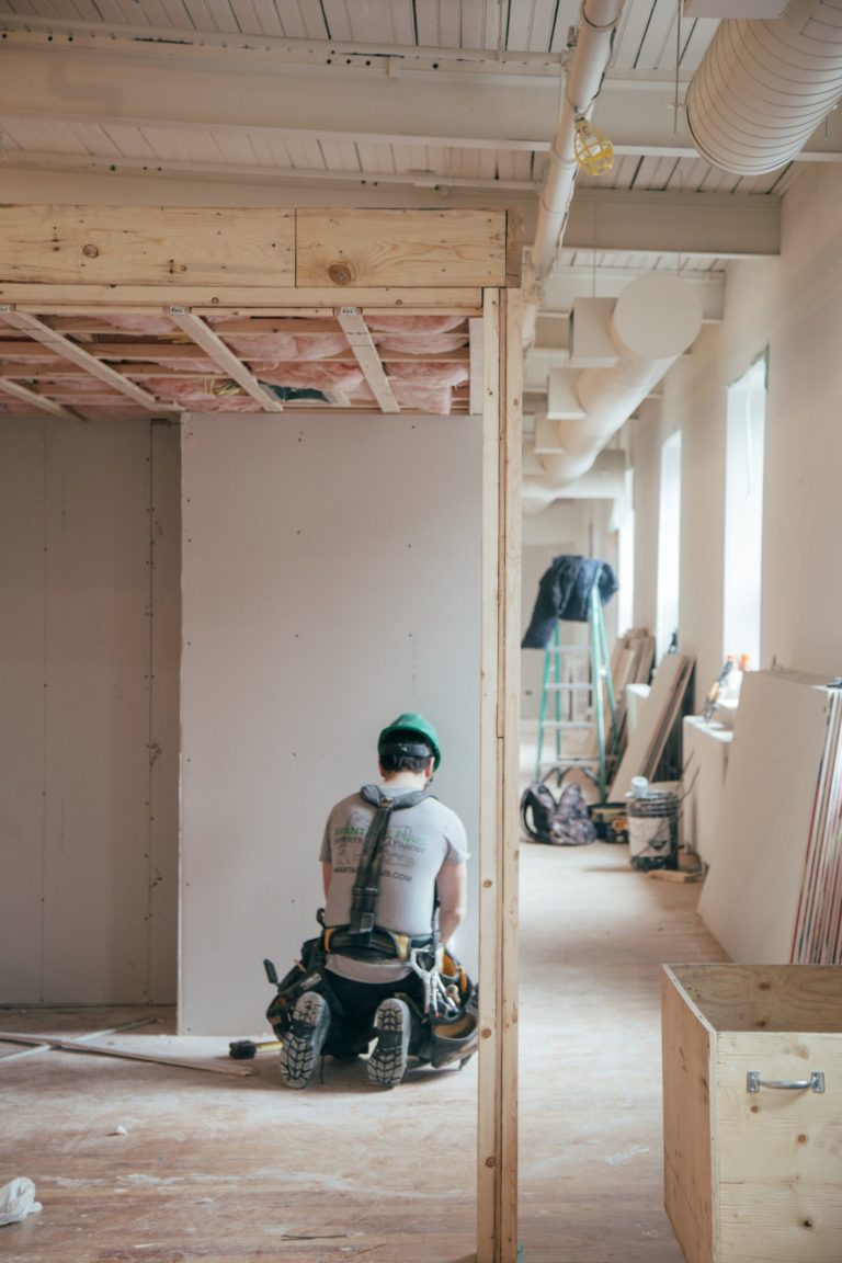 a person working in a room