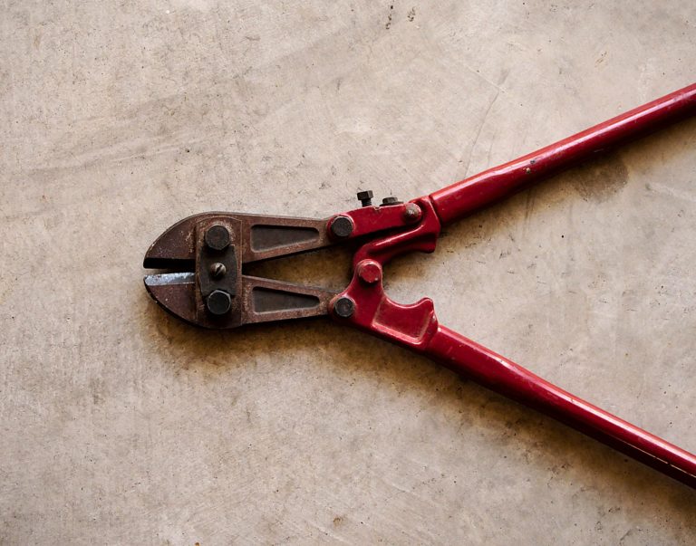 a knife with a handle