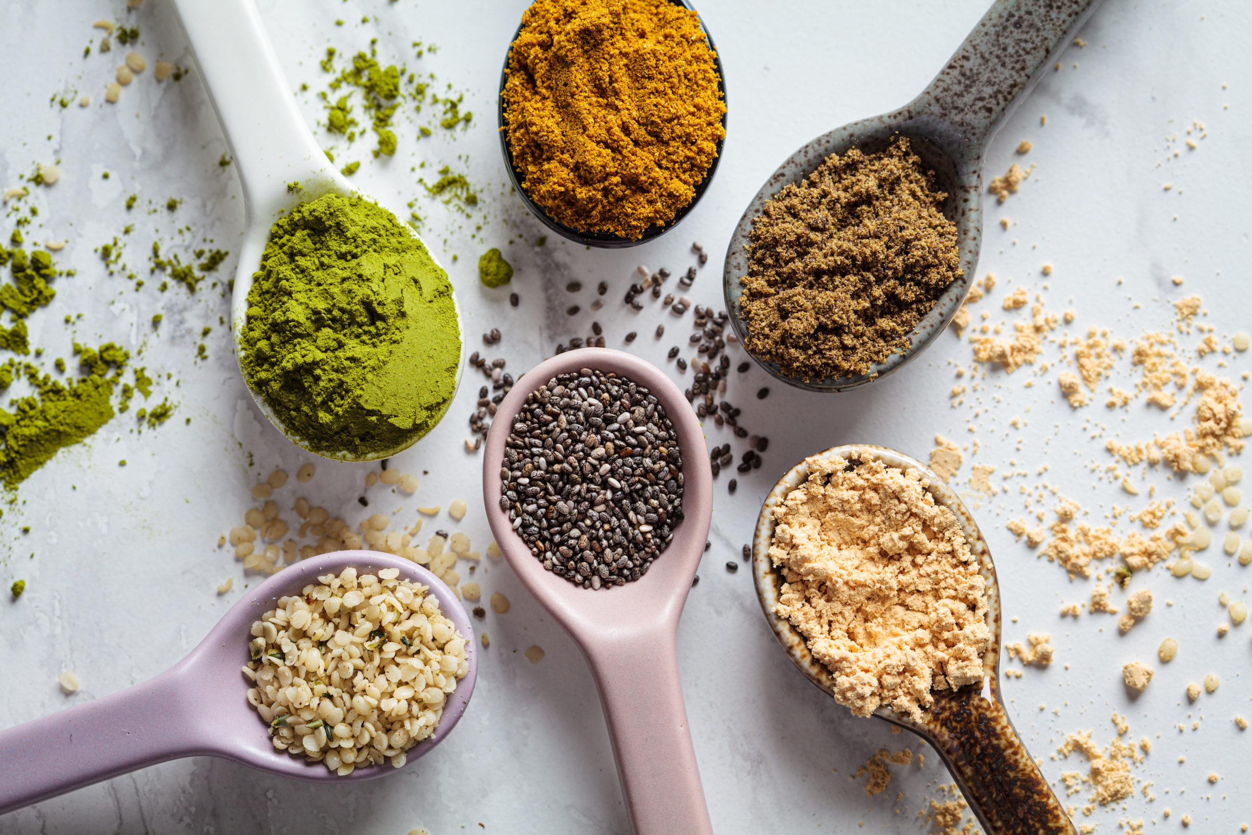 a group of different foods