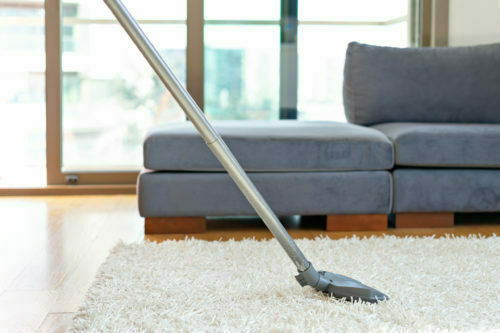 cleaning carpet